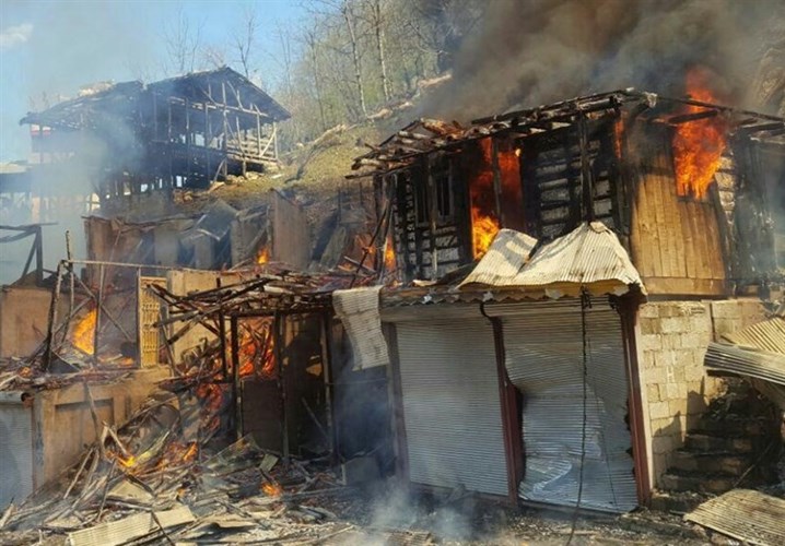 فراخوان اتاق بازرگانی برای جبران خسارات آتش‌سوزی شفت در گیلان